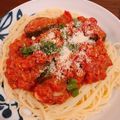 ♡maixxtm♡'s cooksnap of when they made ナスのトマトソースパスタ.