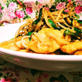 yangpa's cooksnap of when they made レバニラ風♪ ささみのニラもやし炒め.