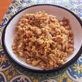 Eire's cooksnap of when they made 一人ご飯★納豆ツナチャーハン.