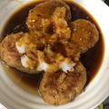 mon☆mo's cooksnap of when they made 照り焼きおろし◎おからハンバーグ＊.