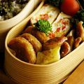 ガメコ's cooksnap of when they made お弁当に◎ウインナーとポテトのハーブ焼き.