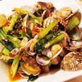ダッフィーニーうに's cooksnap of when they made アサリと小松菜の中華風酒蒸し.