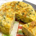 クック甘党。's cooksnap of when they made 炊飯器でスパニッシュオムレツ！.