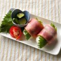 よこ耳ねこ's cooksnap of when they made 紫蘇ベーコンおにぎり.