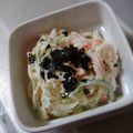 ｕｕｕ's cooksnap of when they made 大根キュウリとカニカマの醤油マヨサラダ.