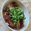 Ruuuuu39's cooksnap of when they made 漬けマグロ丼.