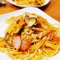 ハッピーみっけ♪'s cooksnap of when they made レトルトde旨味ＵＰ具沢山トマトソース♪.