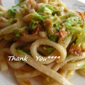 さちかほ's cooksnap of when they made 白味噌と桜えび☆こくうま～焼きうどん♪.