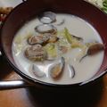 単！！'s cooksnap of when they made あさりとキャベツのミルクスープ.