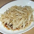 きらり流れ星's cooksnap of when they made 使い道いろいろ！電子レンジde茹でもやし.