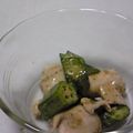 ねぇい's cooksnap of when they made オクラ嫌いも食べれる♪オクラマヨ胡麻和え.