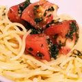 ねこのガストン's cooksnap of when they made 簡単！トマトの冷製パスタ.