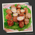 クック5U6W4Z☆'s cooksnap of when they made うずら卵の肉巻き.
