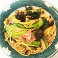 あやーの82's cooksnap of when they made 和風きのことほうれん草とベーコンのパスタ.