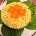 ちゃぼっちゃ's cooksnap of when they made ちらし寿司ケーキ♡レンジそぼろごはん♡.