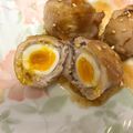 hkr_19's cooksnap of when they made ☆簡単☆うずらの卵入り肉巻きボール.