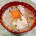 美和のキッチン's cooksnap of when they made アンコウやカワハギで♪白身魚の味噌汁.