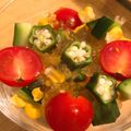 森の猫さん's cooksnap of when they made 夏野菜とクリチのコンソメジュレサラダ.