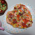 ゆありえ's cooksnap of when they made 星がきらめくハートの七夕ちらし寿司.
