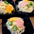 ばたみそーぱん☆'s cooksnap of when they made 七夕に！かまぼこサラダそうめん.