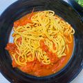 meechan_y's cooksnap of when they made ミニトマトだけで19分パスタ☆簡単.