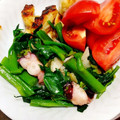 ひなたのねこやなぎ's cooksnap of when they made 蛸とトマトと夏野菜のバジルオイル炒め.