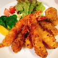 ピクミンちゃん's cooksnap of when they made まっすぐの秘訣はイナバウアー！エビフライ.