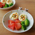 Newチヨコっと♪'s cooksnap of when they made お弁当に☆ゆで卵のマヨ焼き.