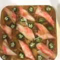ゆきち1215's cooksnap of when they made 七夕に☆カニカマとオクラの寒天寄せ.