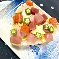 ふたごゆき's cooksnap of when they made 七夕に簡単☆天の川ちらし寿司☆ケーキ寿司.