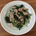 クック1FX93J☆'s cooksnap of when they made 簡単〜小松菜ツナのごま油炒め.