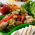 ｸﾏﾘｴ's cooksnap of when they made バジル香る♪鶏肉と夏野菜のガリマヨ炒め.