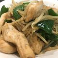 れっもーん's cooksnap of when they made やわらか鶏胸肉のガーリック醤油炒め.