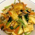 日常の料理レシピ's cooksnap of when they made 厚揚げとしめじのｶﾚｰ炒め.