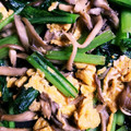 ミルクスイッチ's cooksnap of when they made 小松菜と舞茸の卵炒め.