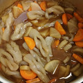 ゆか☆猫's cooksnap of when they made 蒟蒻・大根・人参の煮物.