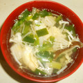 白いぐれーぷ's cooksnap of when they made 和風だしが美味しい！にら玉スープ☆.