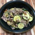 りょーこ0520's cooksnap of when they made サバ缶とズッキーニの簡単和風パスタ.