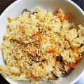 みかんpm's cooksnap of when they made ＊豚ひき肉と水菜の炊き込みご飯＊.