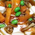 ☆とん吉☆'s cooksnap of when they made なめこと野菜の和風餡掛け豆腐.
