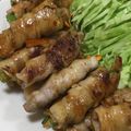 blue_apron's cooksnap of when they made にんじんオクラの豚肉巻き.