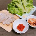 yyyui♡'s cooksnap of when they made 簡単自己流トンテキ肉でサムギョプサル☆.