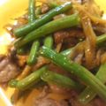sonop's cooksnap of when they made 豚バラ肉といんげんの生姜醤油炒め.