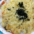 ユーロン's cooksnap of when they made 鮭フレークでピンクのドリア♥️.