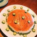 神風＊'s cooksnap of when they made ハロウィン★サーモン寿司ケーキ.