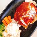 KAORULALA's cooksnap of when they made おから煮込みハンバーグ☆.