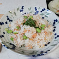 nana_tenjo's cooksnap of when they made 酒でふわふわ☆焼鮭と枝豆の混ぜ寿司.