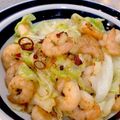 クックはるちゃんだよ's cooksnap of when they made エビと春キャベツのアヒージョ風.