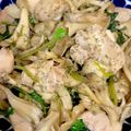 ポムポムポヨコ's cooksnap of when they made 鶏もも肉とホウレン草＆キノコのバター炒め.