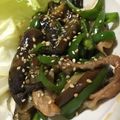 クックM6DK2O☆'s cooksnap of when they made 茄子とピーマンのチンジャオロース風.